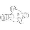 Moen Mixing Valve with Check Valves 2 Moen Mixing Valve with Check Valves -Shower Valves Sales 104424na