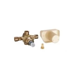 Grohe Grohtherm 3/4 Thermostatic Rough-in Valve, 3/4 Inch NPT connections, Grohe TurboStat Technology, requires separate volume control