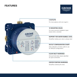 Grohe Rapido SmartBox Universal Rough-In 10 Grohe Rapido SmartBox Universal Rough-In -Shower Valves Sales 35601000 pt11