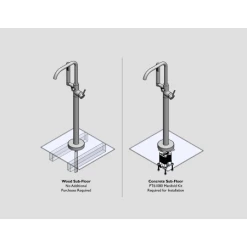 Alternative view of Jacuzzi For Concrete Installations Only - Rough-In Manifold Kit with Integral Stops