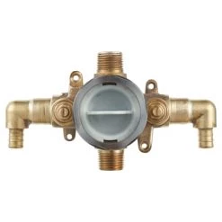 American Standard Flash Shower Rough-In Valve Body with 1/2" PEX Connection and Elbows and Screwdriver Stops