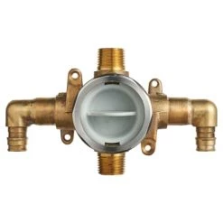 American Standard Flash Shower Rough-In Valve Body with 1/2" PEX Connection Elbows - For Cold Expansion Systems