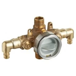 Alternative view of American Standard Flash Shower Rough-In Valve Body with 1/2" PEX Connection with Elbows and Service Stops - For Cold Expansion Systems