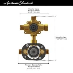 American Standard Flash Shower Rough In Valve with Pressure Balance Valve Cartridge and 3-Way Integrated Diverter - Shared Functions 8 American Standard Flash Shower Rough In Valve with Pressure Balance Valve Cartridge and 3-Way Integrated Diverter - Shared Functions -Shower Valves Sales as rough in valves ru521 infographics 2 1