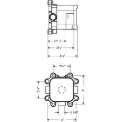 Alternative view of Axor Shower Head Rough In Valve - Engineered in Germany, Limited Lifetime Warranty