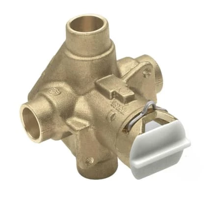 Moen 1/2 Inch Sweat (Copper-to-Copper) Posi-Temp Pressure Balancing Rough-In Valve and Pre-Installed Flush Plug (No Stops) 4 Moen 1/2 Inch Sweat (Copper-to-Copper) Posi-Temp Pressure Balancing Rough-In Valve and Pre-Installed Flush Plug (No Stops) - Image 2
