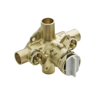 Moen 1/2 Inch Sweat (Copper-to-Copper) Posi-Temp Pressure Balancing Rough-In Valve and Pre-Installed Flush Plug (With Stops) 4 Moen 1/2 Inch Sweat (Copper-to-Copper) Posi-Temp Pressure Balancing Rough-In Valve and Pre-Installed Flush Plug (With Stops) - Image 2