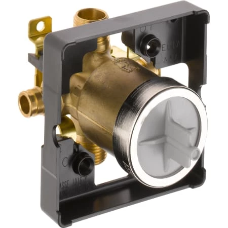 Delta Universal Mixing Rough-In Valve with PEX Cold Expansion Inlets and Universal 1/2" Outlets 3 Delta Universal Mixing Rough-In Valve with PEX Cold Expansion Inlets and Universal 1/2" Outlets