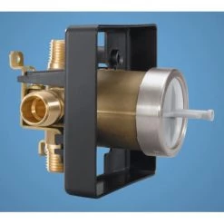 Delta Universal Mixing Rough-In Valve with PEX Cold Expansion Inlets and Universal 1/2" Outlets 10 Delta Universal Mixing Rough-In Valve with PEX Cold Expansion Inlets and Universal 1/2" Outlets -Shower Valves Sales delta r10000 mf side view of multichoice rough in valve 2492