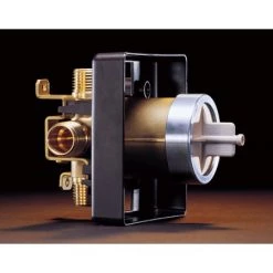 Delta Universal Mixing Rough-In Valve with 1/2" NPT Male thread with 1/2" C.W.T Female Sweat 11 Delta Universal Mixing Rough-In Valve with 1/2" NPT Male thread with 1/2" C.W.T Female Sweat -Shower Valves Sales delta r10000 un side view of multichoice rough in valve 2486