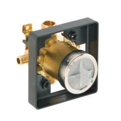 Delta Universal Mixing Rough-In Valve with 1/2" NPT Male thread with 1/2" C.W.T Female Sweat - Box Model High Flow Shower Only 11 Delta Universal Mixing Rough-In Valve with 1/2" NPT Male thread with 1/2" C.W.T Female Sweat - Box Model High Flow Shower Only -Shower Valves Sales delta r10000 unbxhf multichoice rough in valve 1815