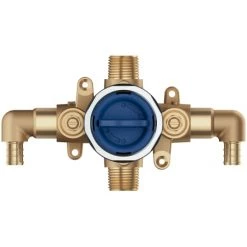 Alternative view of Grohe GrohSafe 3.0 Pressure Balance Valve with PEX Crimp Outlets, Elbows, and Service Stops