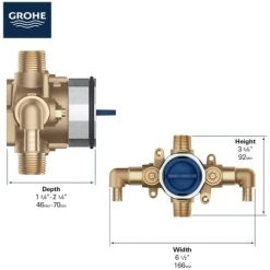 Grohe GrohSafe 3.0 Pressure Balance Valve with PEX Crimp Outlets, Elbows, and Service Stops 13 Grohe GrohSafe 3.0 Pressure Balance Valve with PEX Crimp Outlets, Elbows, and Service Stops -Shower Valves Sales grohe 35 115 alternate view 97