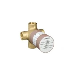 Hansgrohe Quattro 3/4" 3-Way Diverter Rough In Valve with Shared Function