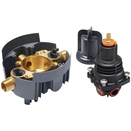 Kohler Rite-Temp Thermostatic Valve Body And Cartridge Kit With Service Stops 3 Kohler Rite-Temp Thermostatic Valve Body And Cartridge Kit With Service Stops