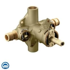 Moen 1/2 Inch Cold Expansion PEX Posi-Temp Pressure Balancing Rough-In Valve (With Stops)