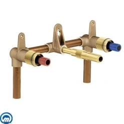 Moen 1/2 Inch Sweat (Copper-to-Copper) Wall Mounted Bathroom Faucet Rough-In Valve with 8 Inch Centers from the M-PACT Collection