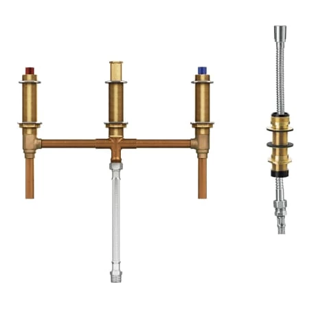 Moen 1/2 Inch Sweat (Copper-to-Copper) Roman Tub Rough-In Valve with Diverter and 10 Inch Centers from the M-PACT Collection 3 Moen 1/2 Inch Sweat (Copper-to-Copper) Roman Tub Rough-In Valve with Diverter and 10 Inch Centers from the M-PACT Collection