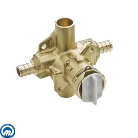 Moen 1/2 Inch PEX Posi-Temp Pressure Balancing Rough-In Valve and Pre-Installed Flush Plug (No Stops) 3 Moen 1/2 Inch PEX Posi-Temp Pressure Balancing Rough-In Valve and Pre-Installed Flush Plug (No Stops)