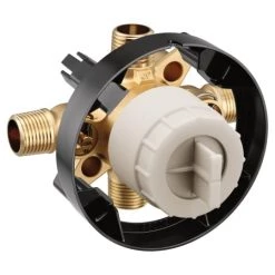 Alternative view of Moen M-Core 4 Port Pressure Balanced 1/2" CC and IPS Tub and Shower Valve with Stops