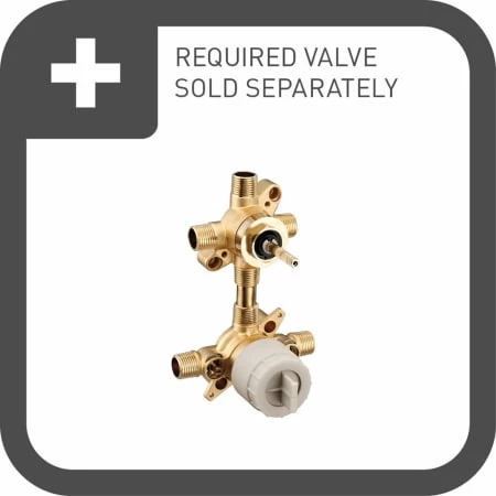 Moen M-Core 3 or 6 Function 1/2" CC and IPS Diverter Valve with Stops 5 Moen M-Core 3 or 6 Function 1/2" CC and IPS Diverter Valve with Stops - Image 3