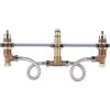 Olympia Faucets Two Handle Roman Tub Valve Set with Ceramic Disc Cartridges and Quick Mount Connector -Shower Valves Sales olympia faucets p 1131b 8531305