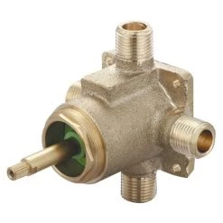 Pioneer Faucets Single Handle Three Way Diverter Valve Set with Ceramic Disc Cartridge - CXC and IPS Connections