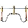 Pioneer Faucets Two Handle Roman Tub Valve Set with Ceramic Disc Cartridges, Brass Plug, and 12" SS Flex Hose -Shower Valves Sales pioneer faucets 4300b 8531305