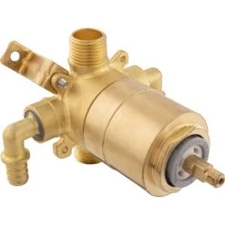 PROFLO Pressure Balanced Tub and Shower Faucet Valve Without Stops PEX ASTM F1807 Crimp Connector