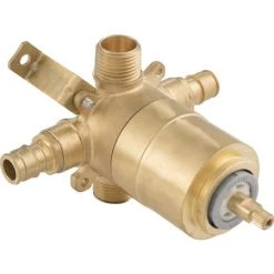 PROFLO Pressure Balanced PEX Ceramic Tub and Shower Valve WIRSBO without Stops (1/2" Connection)