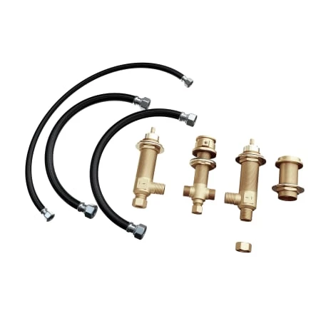 Signature Hardware 4 Hole Roman Tub Filler Rough-In Valve with Hand Shower 3 Signature Hardware 4 Hole Roman Tub Filler Rough-In Valve with Hand Shower